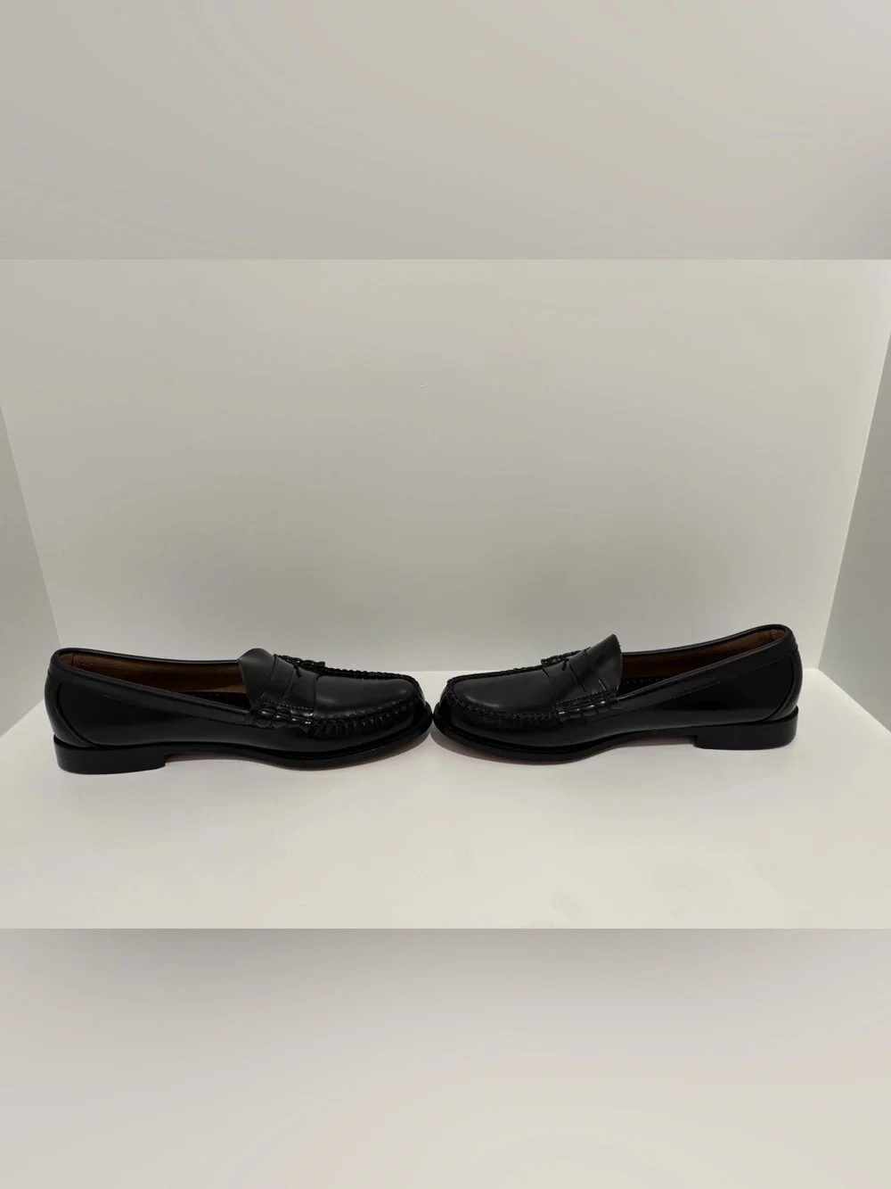 NEW Madewell G.H.BASS Weejuns® Penny Loafers in black leather size 12 NF669 $175